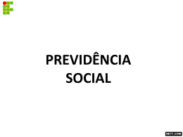 PREVIDÊNCIA SOCIAL