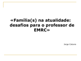 família e desafios para o prof de EMRC (2151936)