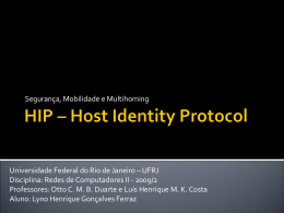 HIP – Host Identity Protocol