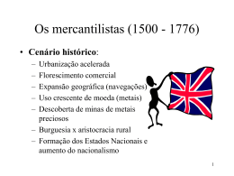 Os mercantilistas (1500