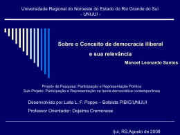 Sobre o Conceito de democracia iliberal por Manoel Leonardo Santos