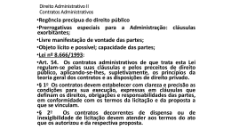 Direito Administrativo II – Aula de 14-11-2013