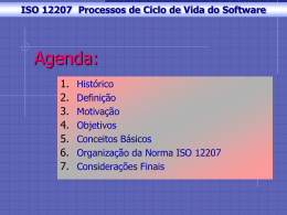 Seminario ISO 12207 - Universidade Federal de Pernambuco