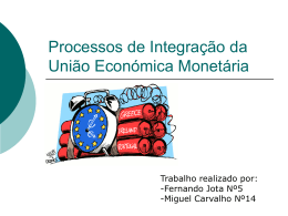 Processos de Integração da União Económica Monetária