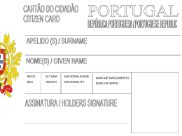 Cart&atilde;o do cidad&atilde;o