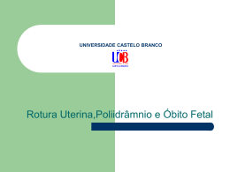 Rotura Uterina - Universidade Castelo Branco