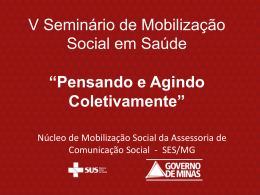 núcleos municipais de mobilização social em saúde