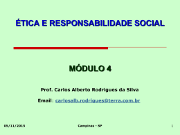 &Eacute;tica e Responsabilidade Social-Modulo4
