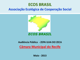 ECOS BRASIL Associa&ccedil;&atilde;o Ecol&oacute;gica de Coopera&ccedil;&atilde;o Social