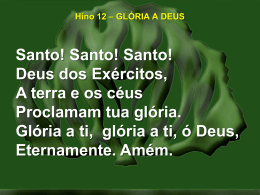 12-gl&oacute;ria &agrave; deus