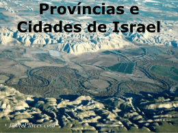 Províncias e Cidades de Israel
