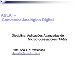 AULA – Linguagem C – Conversor Analógico Digital