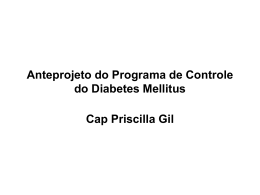 Projeto de Controle do Diabetes Mellitus