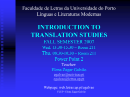 translation around us - Universidade do Porto