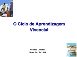 O Ciclo de Aprendizagem Vivencial