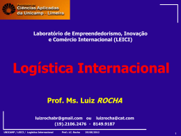 Logística Internacional Luiz Carlos Rocha