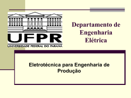 Eletrotécnica - Engenharia Elétrica da UFPR