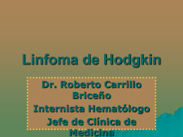 LINFOMA DE HODGKIN