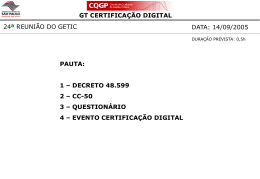 GT CERTIFICA&Ccedil;&Atilde;O DIGITAL - Conselho Estadual de Inform&aacute;tica