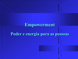 Empowerment Poder para agir