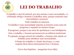 LEI DO TRABALHO
