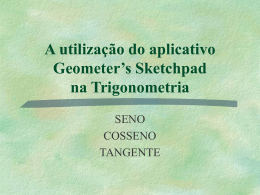 A utilização do aplicativo Geometer`s Sketchpad na
