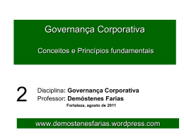 Governança Corporativa - demostenesfarias