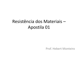 Resistência dos Materiais – Apostila 01