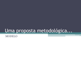 Modelo proposta metodológica
