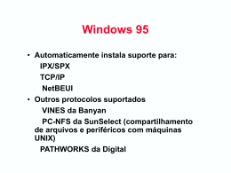 Windows 95 - Redes de Computadores e aplica&ccedil;&otilde;es na Educa&ccedil;&atilde;o