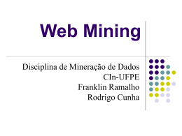 WWW e Web Mining