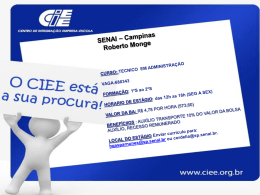 SENAI &ndash; Campinas Roberto Monge