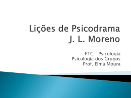 Lições de Psicodrama J. L. Moreno (10)