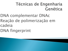Técnicas de Engenharia Genética
