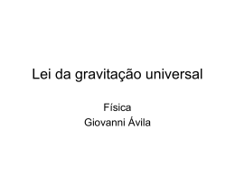 Lei da gravitação universal