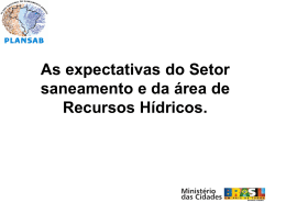 Saneamento B&aacute;sico - Ecologia e Gest&atilde;o Ambiental
