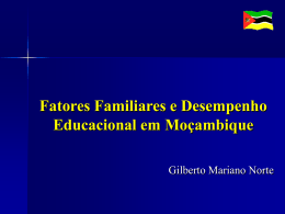 Família e educação em Moçambique