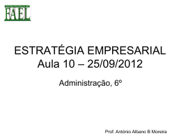 EMPREENDEDOR - Estrat&eacute;gia Empresarial