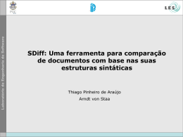 Algoritmo de compara&ccedil;&atilde;o - (LES) da PUC-Rio