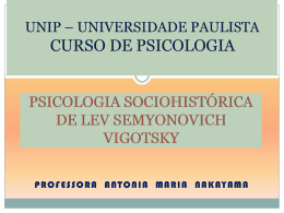 psicologia sociohist&oacute;rica de lev seminonovich vigotsky