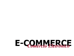 e-commerce?