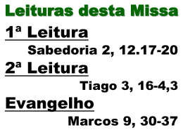25&ordm; Domingo Tempo Comum &ndash; Ano B &ndash; 20.09.2015