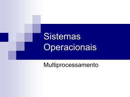 Sistemas Multiprocessadores