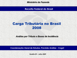 CTB 2008 - Apresentação - Receita Federal