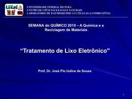 Slide 1 - Associação Brasileira de Química