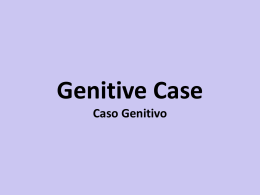Aula 14 – Genitive Case_Infinitive_Gerund
