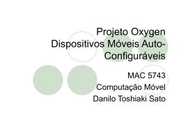 Projeto Oxygen Dispositivos M&oacute;veis Auto