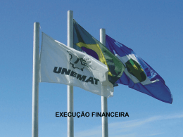 Apresenta&ccedil;&atilde;o dos dados financeiros