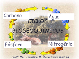 Ciclos biogeoquimicos e Ciclo H2O