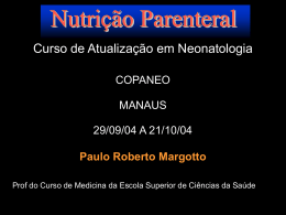 Nutrição Parenteral (slide)